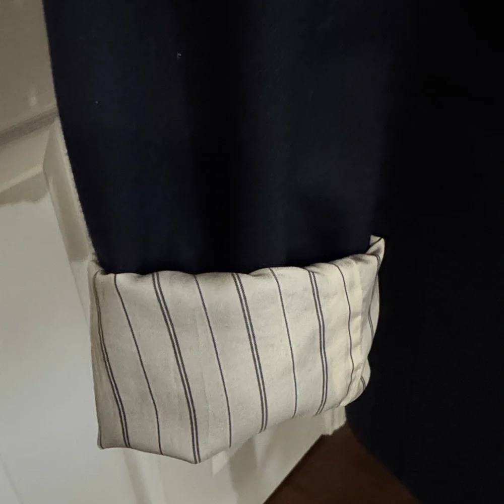 J. Crew Dark Blue Wool Blazer with Gold Buttons - Picture 4 of 6